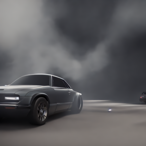 une voiture avec des fumées noires, contrôle technique 2022