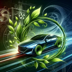illustration qui symbolise voiture et écologie et performance