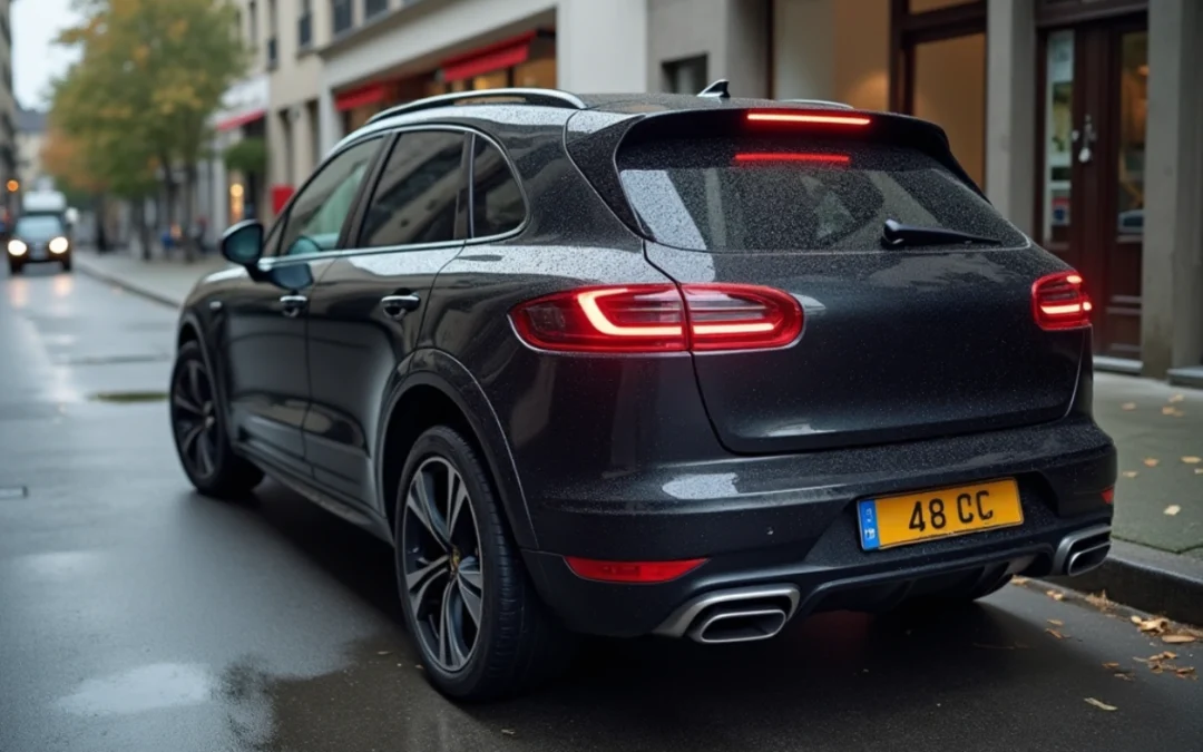 une voiture à l'arret