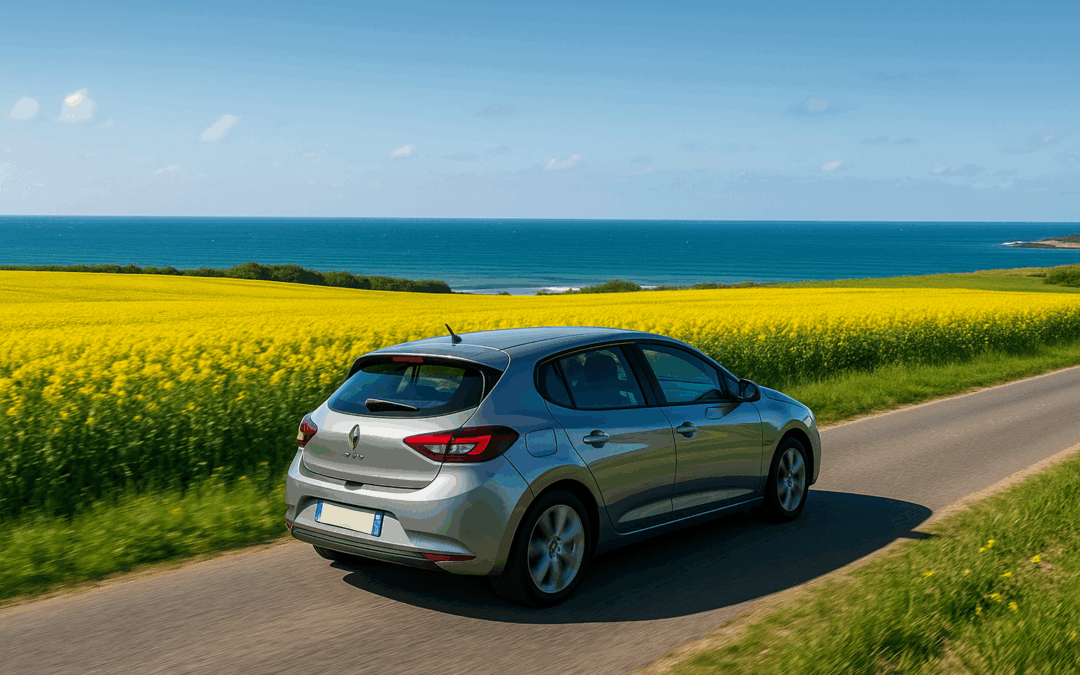 une voiture qui roule paisiblement